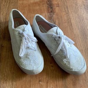 White Flower Sneakers